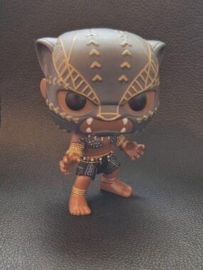 Funko Black Panther Warrior Cat Pop - Black & Gold & Brown No BOX